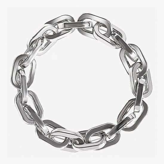 JS Jessica Simpson Silver Tone Womens Stretch Bracelet