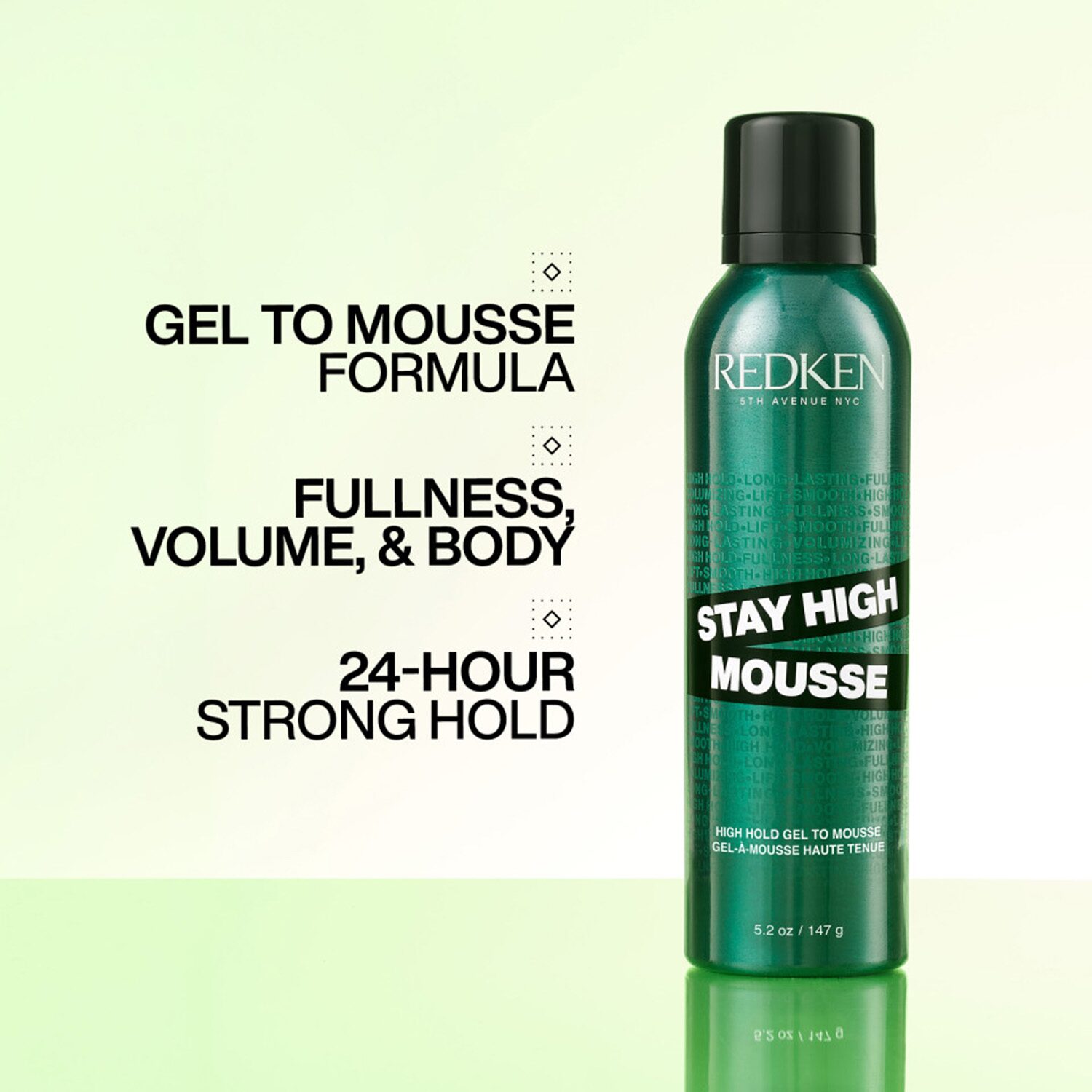 Redken Stay High Hair Mousse 5.2 oz.