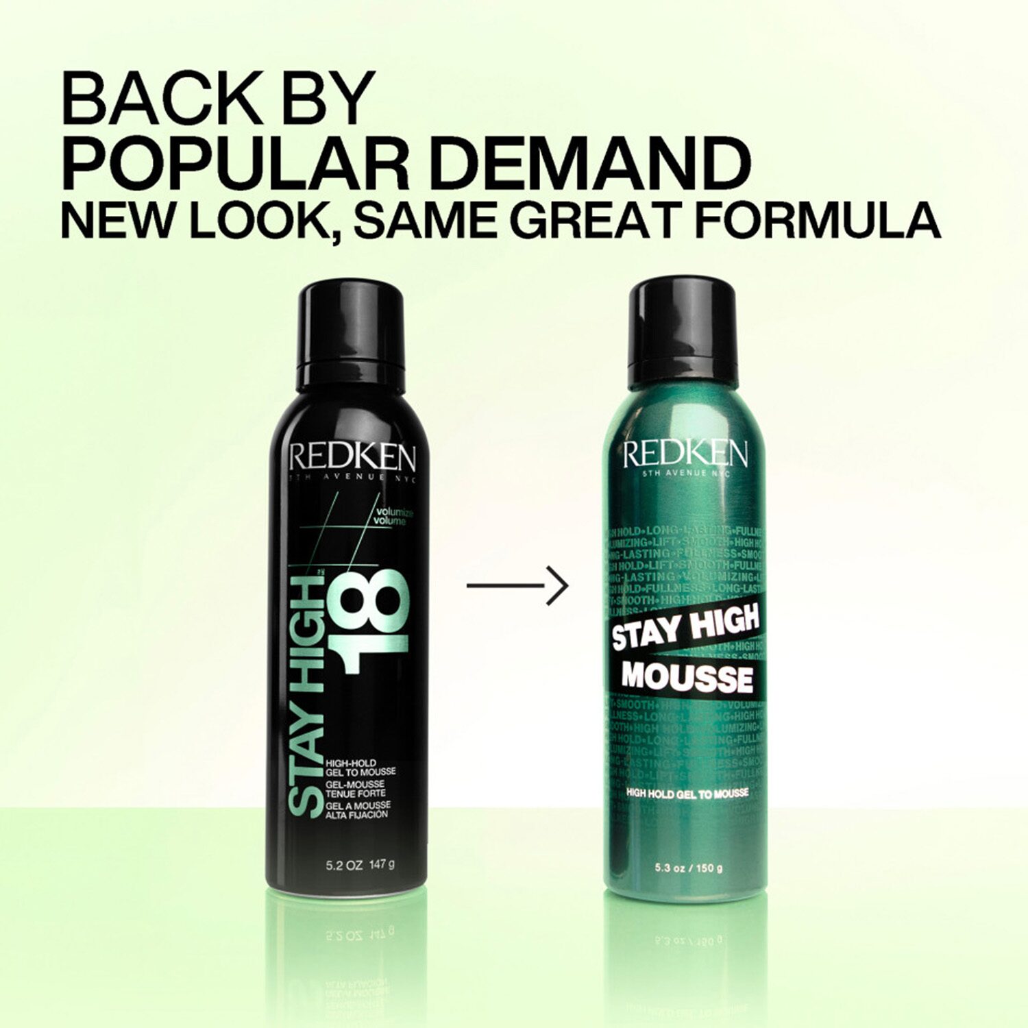 Redken Stay High Hair Mousse 5.2 oz.