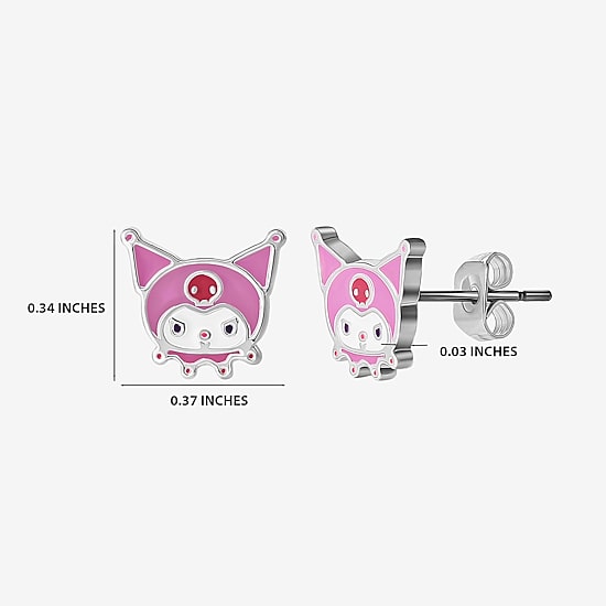 Womens Hello Kitty Kuromi My Melody 2 Pair Earring Set