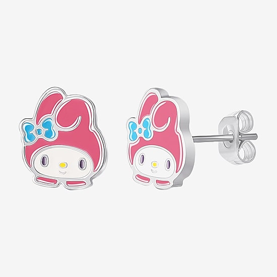 Womens Hello Kitty Kuromi My Melody 2 Pair Earring Set