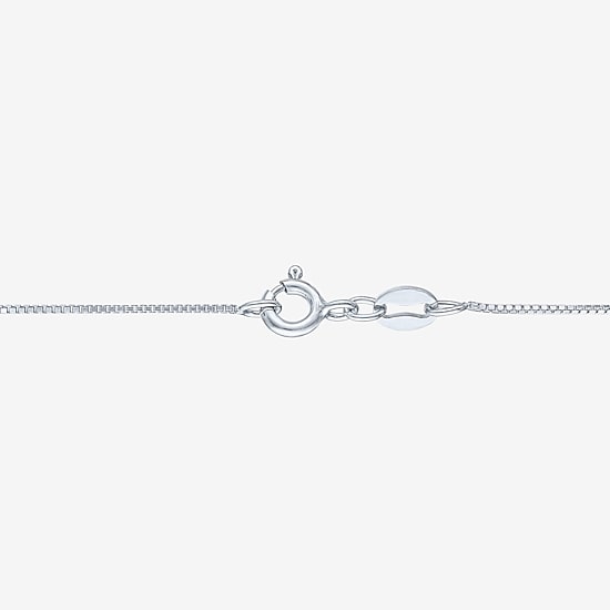 (G-H / I1-I2) Womens 1/5 CT.  Lab Grown White Diamond Sterling Silver Round 18 Inch Pendant Necklace