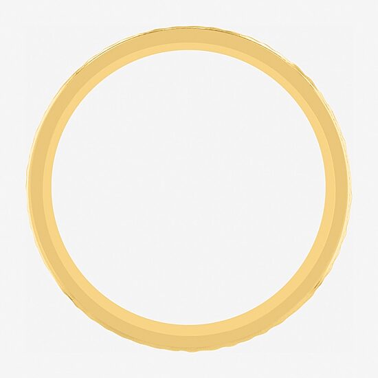 Mens 6MM 14K Gold Over Silver Wedding Band