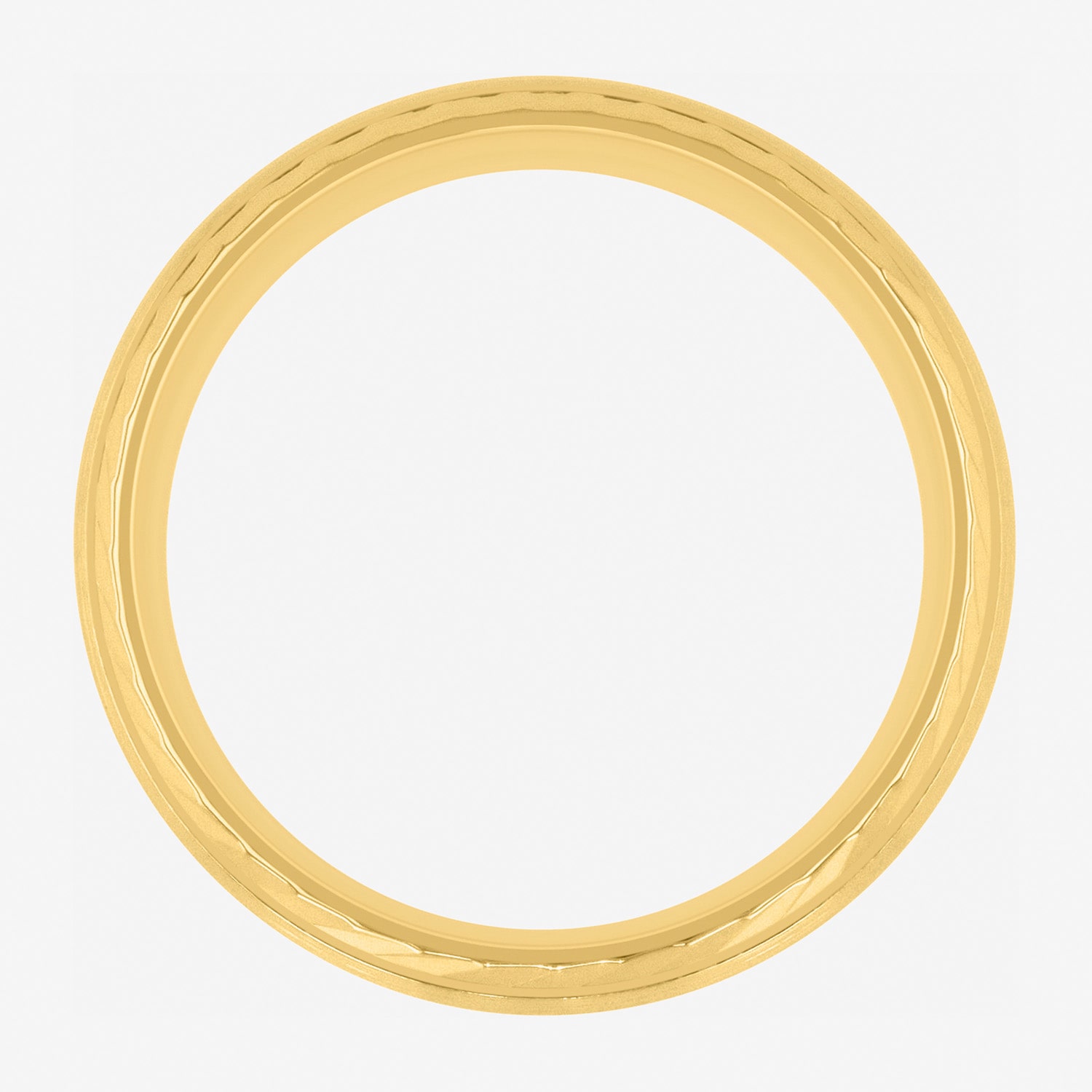 Mens 8MM 14K Gold Over Silver Wedding Band