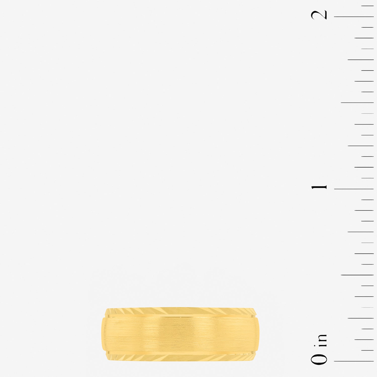 Mens 8MM 14K Gold Over Silver Wedding Band
