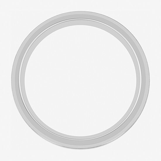 Mens 6MM Tungsten with 14K Gold Wedding Band