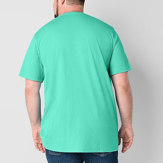 St. John's Bay Super Soft Mens Crew Neck Short Sleeve Quick Dry Big and Tall T-Shirt