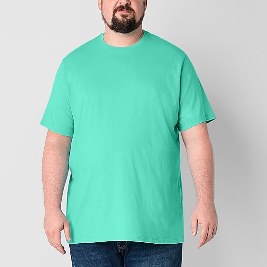 St. John's Bay Super Soft Mens Crew Neck Short Sleeve Quick Dry Big and Tall T-Shirt