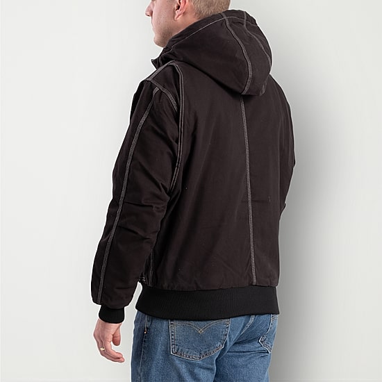 Berne Modern Mens Hooded Heavyweight Big and Tall Work Jacket