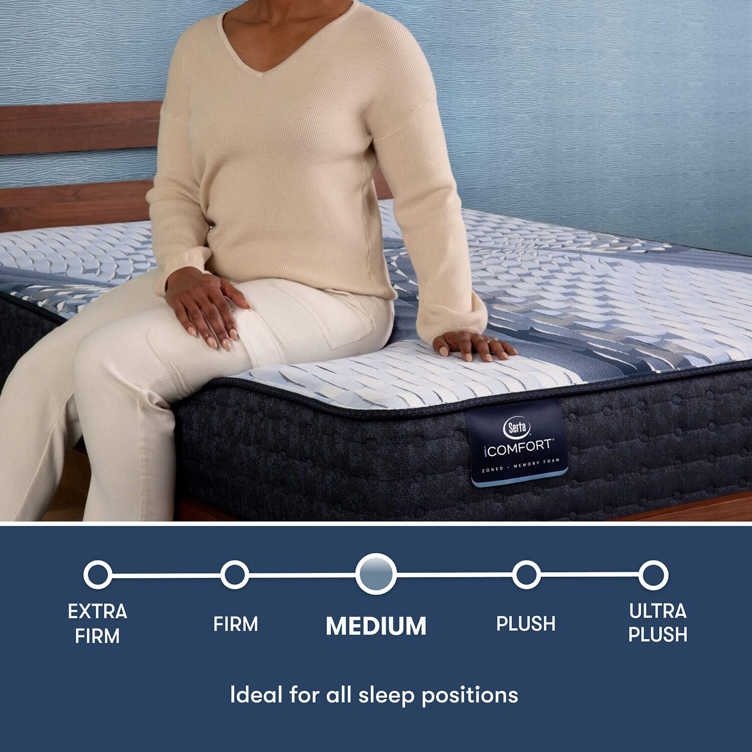 Serta iComfort Aveda 12" Medium Memory Foam Tight Top