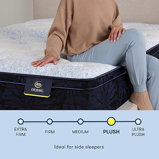 Serta Classic Andria 12.5" Plush Euro Top - Mattress + Box Spring