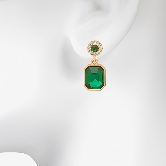 Bijoux Bar Delicates Womens Glass Drop Earrings
