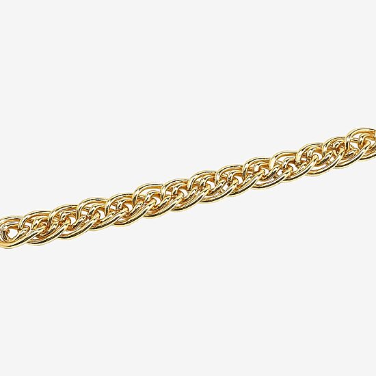 Bold Elements Gold Tone Womens Link Chain Bracelet