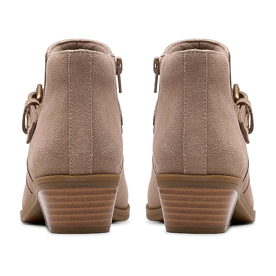 Clarks Womens Block Heel Booties