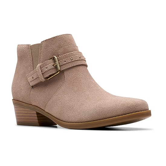 Clarks Womens Block Heel Booties