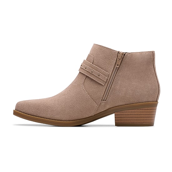 Clarks Womens Block Heel Booties