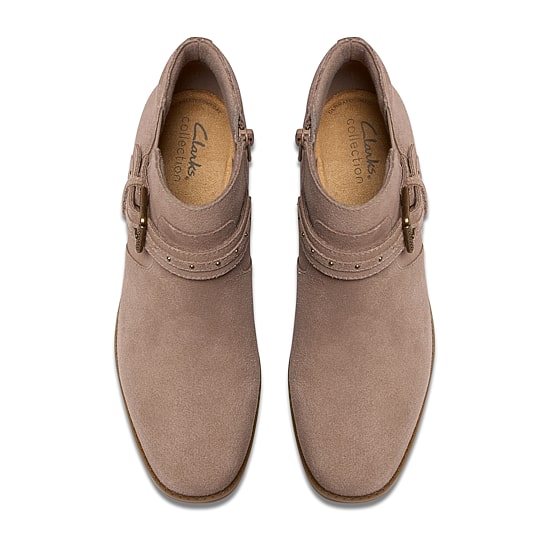 Clarks Womens Block Heel Booties