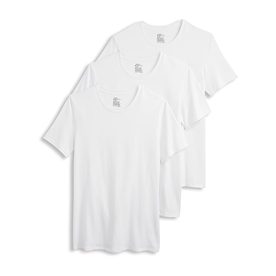 Jockey Mens 3 Pack Short Sleeve Crew Neck Moisture Wicking T-Shirt