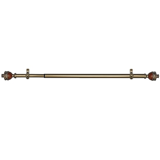 Camino ¾" Adjustable Curtain Rod with Ava Finial