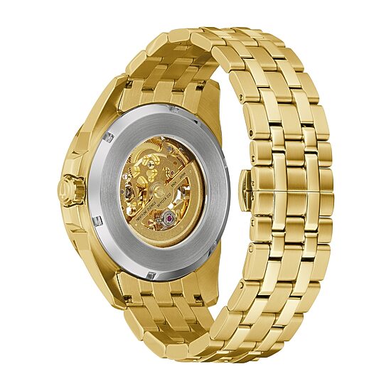 Bulova Classic Mens Automatic Gold Tone Stainless Steel Bracelet Watch 97a162