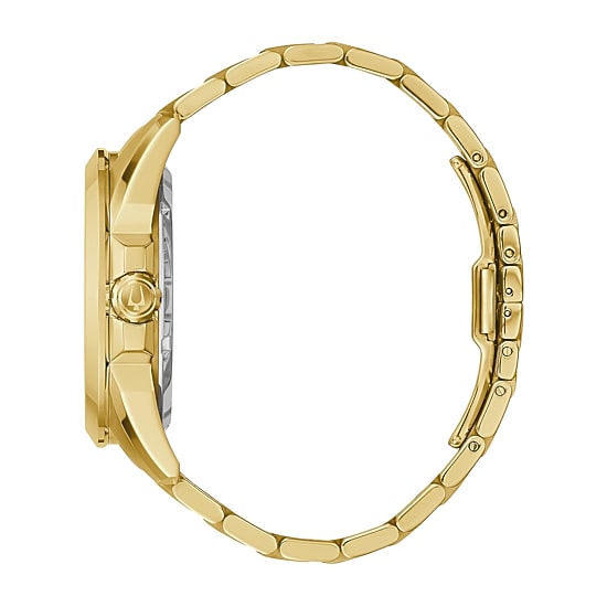 Bulova Classic Mens Automatic Gold Tone Stainless Steel Bracelet Watch 97a162