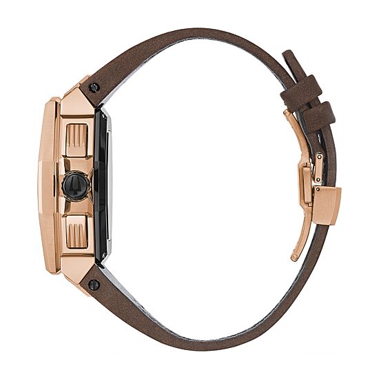 Bulova Precisionist Mens Chronograph Brown Leather Bracelet Watch 98b356
