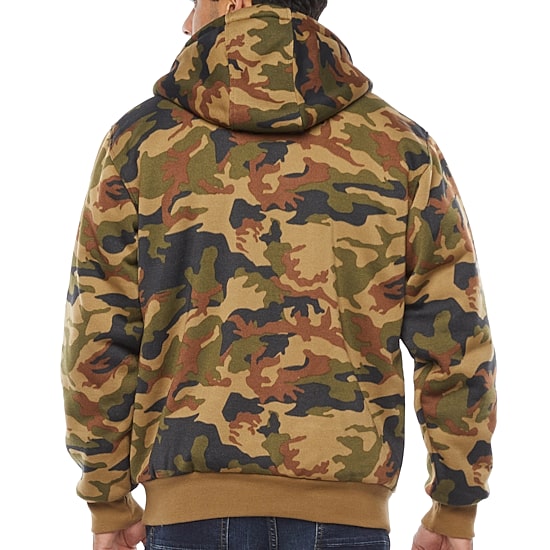 Victory Mens Fleece Hooded Midweight Jacket