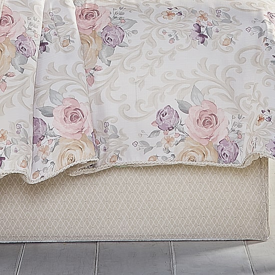 Royal Court Chardonnay 4-pc. Floral Midweight Reversible Comforter Set