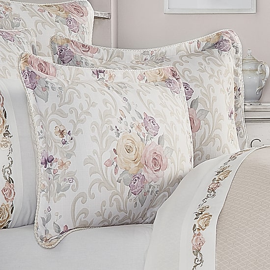 Royal Court Chardonnay 4-pc. Floral Midweight Reversible Comforter Set