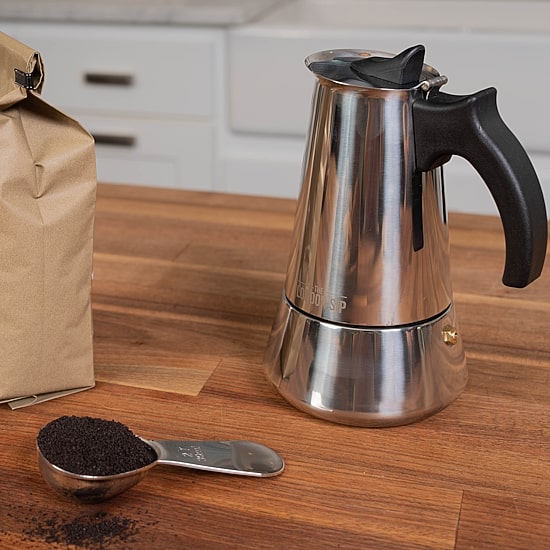 London Sip Stainless Steel Stovetop Espresso 3-Cup Coffee Maker