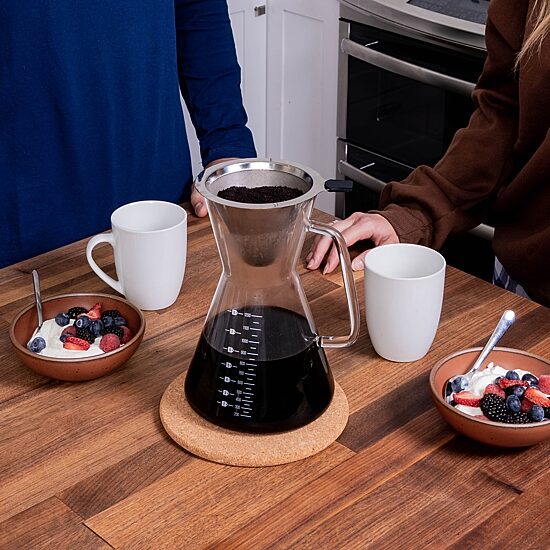 London Sip Glass Brewing System 8 Cup Coffee Carafe