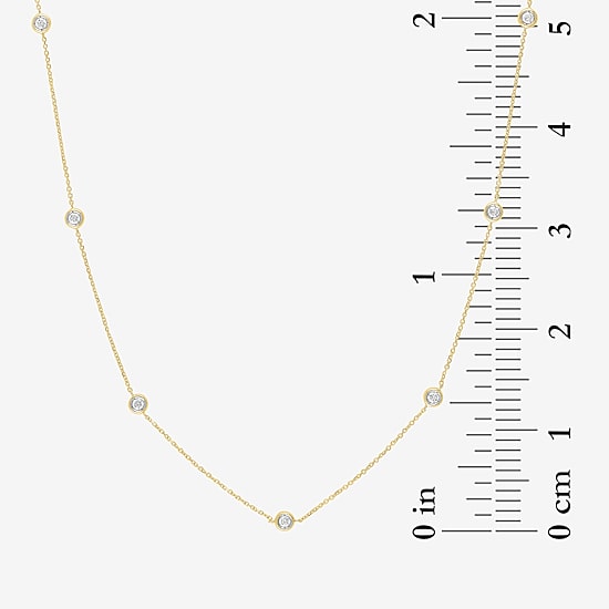 Diamond Addiction (G-H / Si2-I1) Womens 1/3 CT. T.W. Lab Grown White Diamond 10K Gold Pendant Necklace
