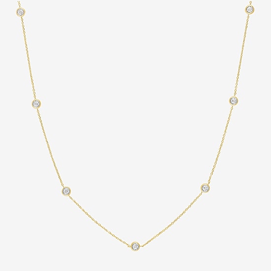Diamond Addiction (G-H / Si2-I1) Womens 1/3 CT. T.W. Lab Grown White Diamond 10K Gold Pendant Necklace