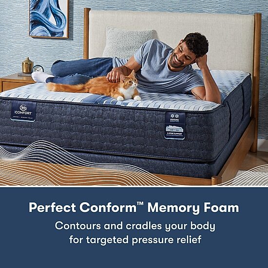 Serta iComfort Aveda 12" Plush Memory Foam Tight Top - Mattress + Box Spring