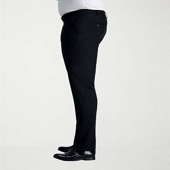 Haggar Smart Wash With Repreve Mens Big and Tall Classic Fit Flat Front Suit Pant