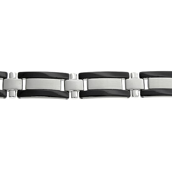 Mens Stainless Steel 8 1/4 Inch Link Bracelet