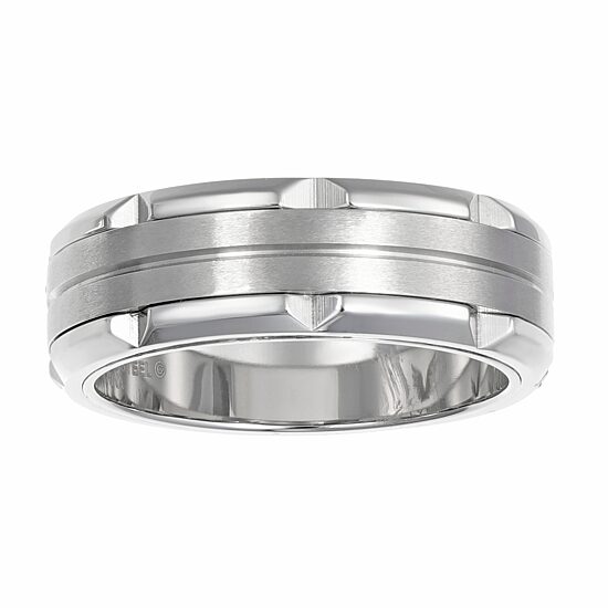 Mens 8MM Stainless Steel Band