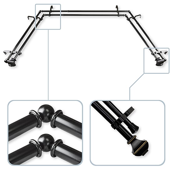 Rod Desyne Marion Double Bay Window Rod