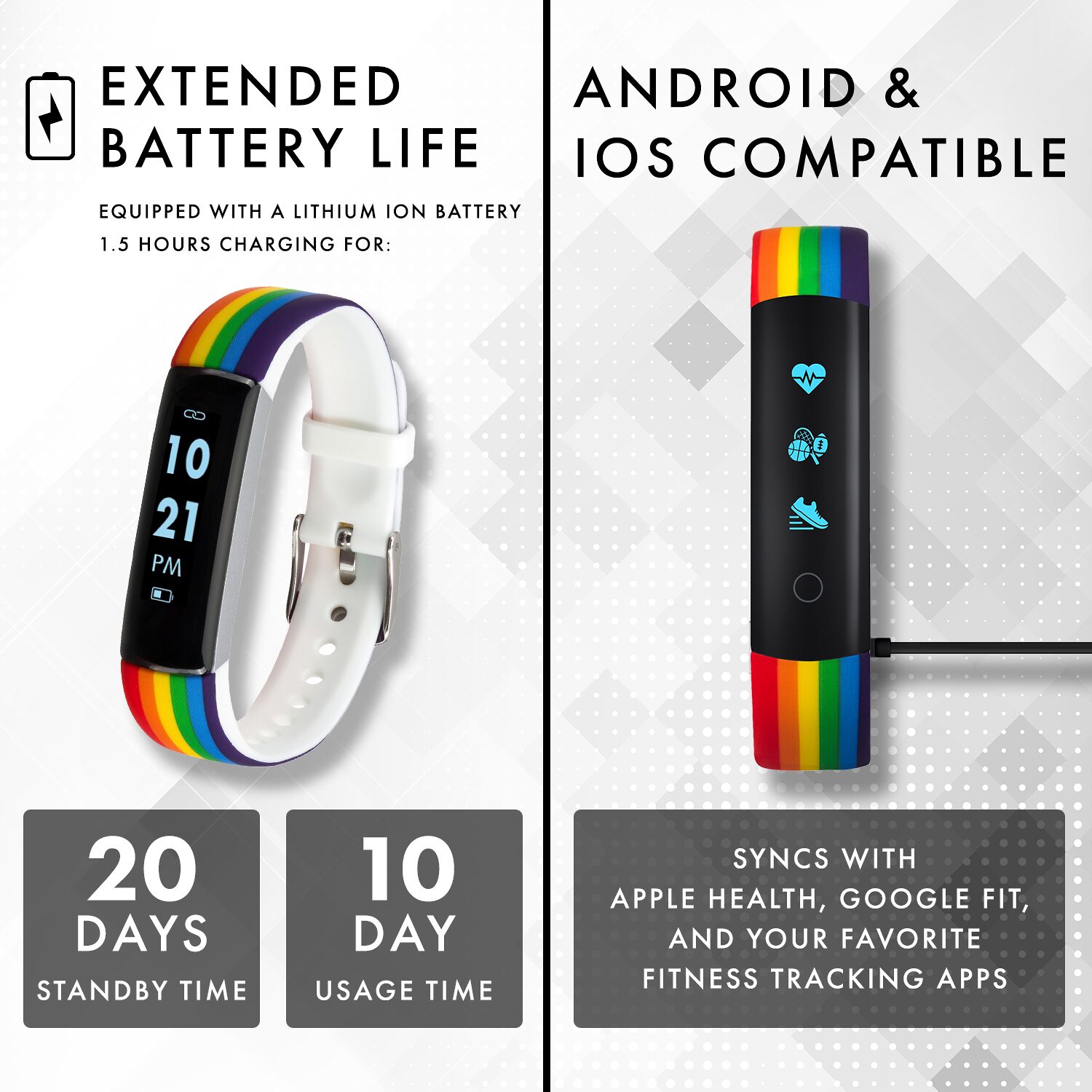 Itouch Slim Womens Multi-Function Multicolor Smart Watch Itl7489b08d-Rbk