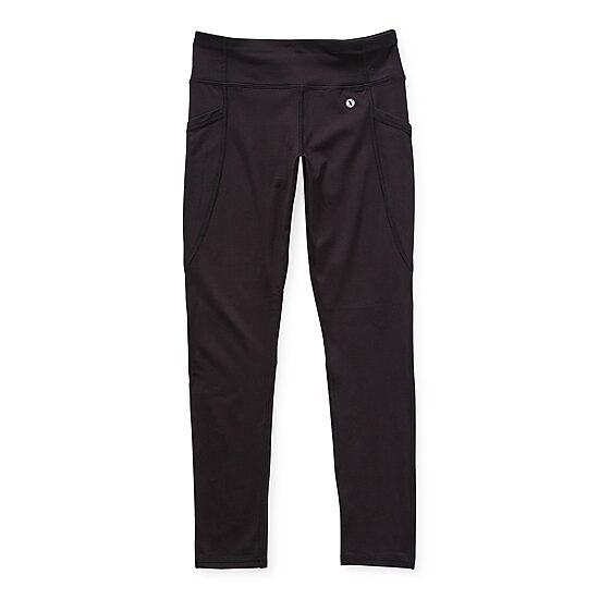 Xersion Active Little & Big Kid Girls Quick Dry Knit 24" Active Full Length Leggings