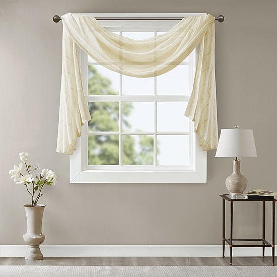 Madison Park Iris Scarf Valance