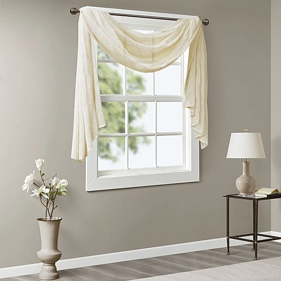 Madison Park Iris Scarf Valance