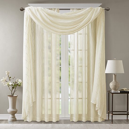 Madison Park Iris Scarf Valance