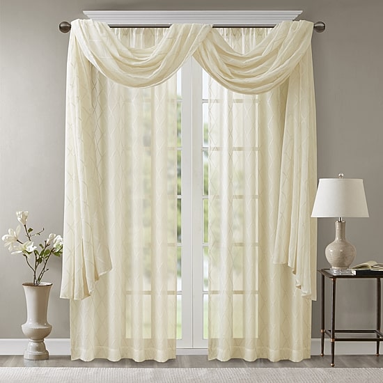 Madison Park Iris Scarf Valance