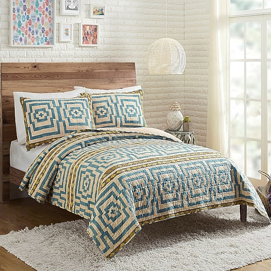 JUNGALOW by Justina Blakeney Hypnotic 3-pc. Reversible Quilt Set