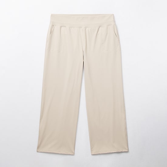 Stylus Womens Plus Wide Leg High Rise Pull-On Pant