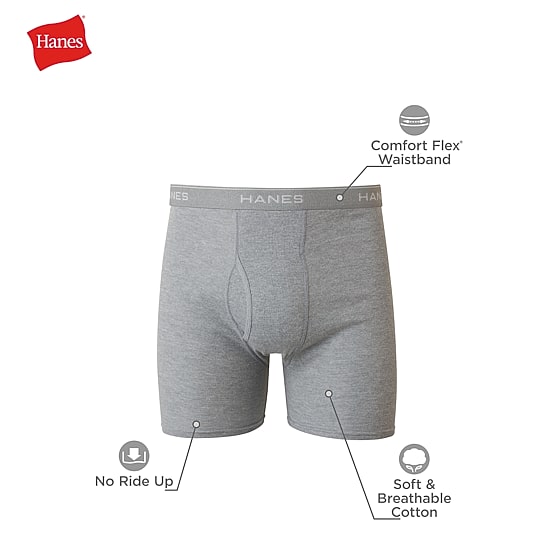 Hanes Freshiq Comfortflex Mens 6 Pack Boxer Briefs J349b6