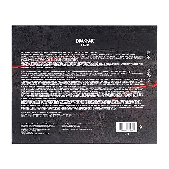 Drakkar Noir Eau De Toilette 1.7 Oz 2-Pc Gift Set ($60 Value)