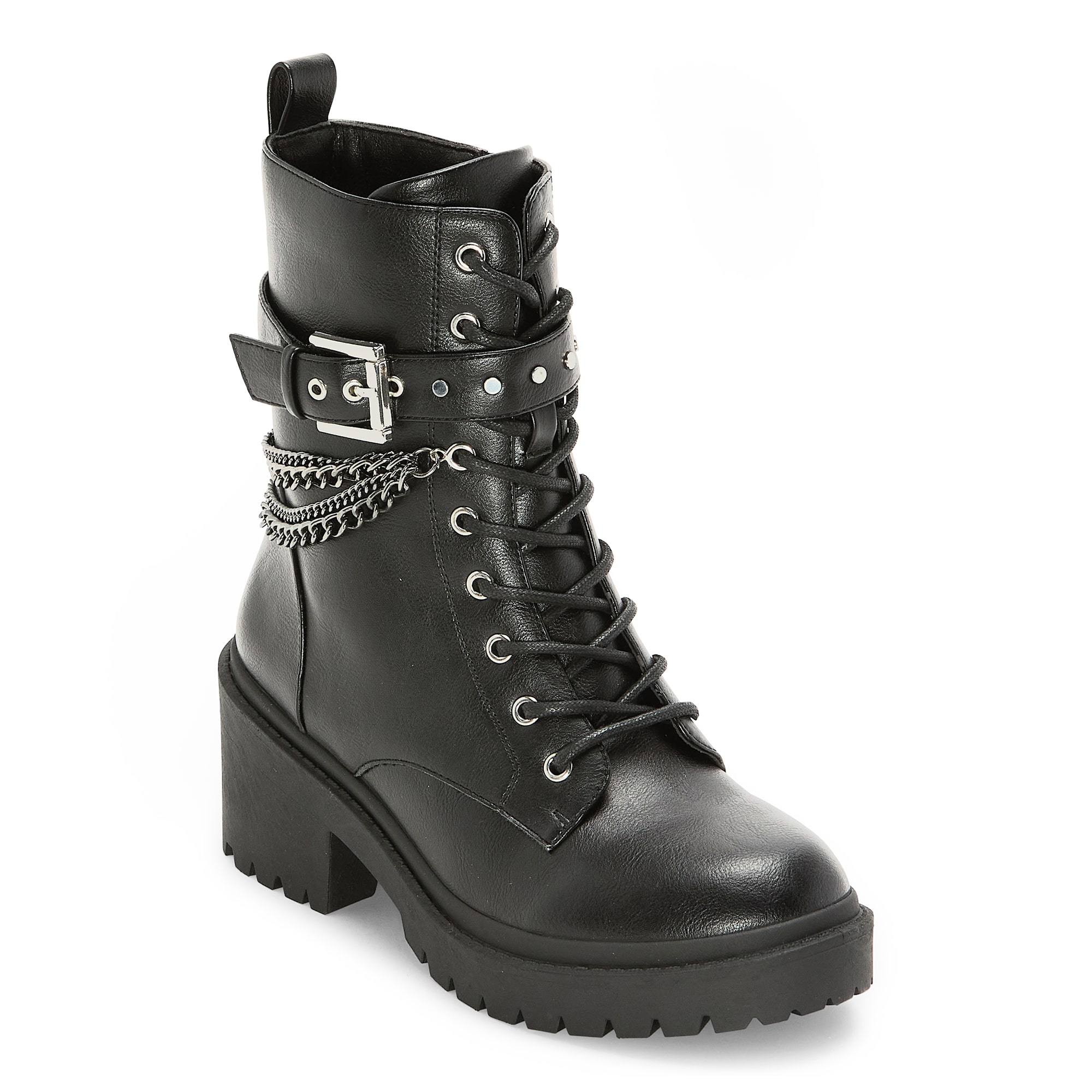 Pop Womens Aurorah Block Heel Booties
