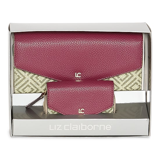 Liz Claiborne Zip Around 2-pc. Womens Envelope Wallet